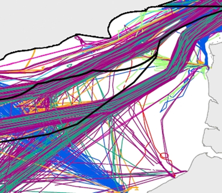 Using AIS to measure tidal currents